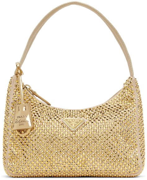 prada tasche gold limited edition|gold PRADA Women Bags .